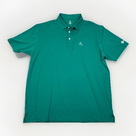Rhoback Polo Shirt Mens Size XXL 2XL Green Embroidered Golf Performance - Picture 1 of 8